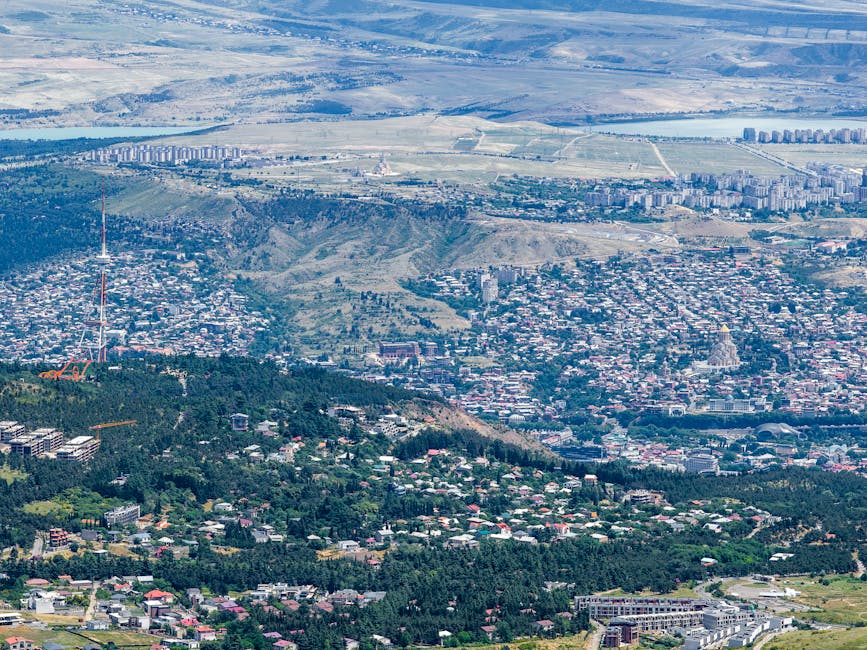 Urban financial district skyline representing stability